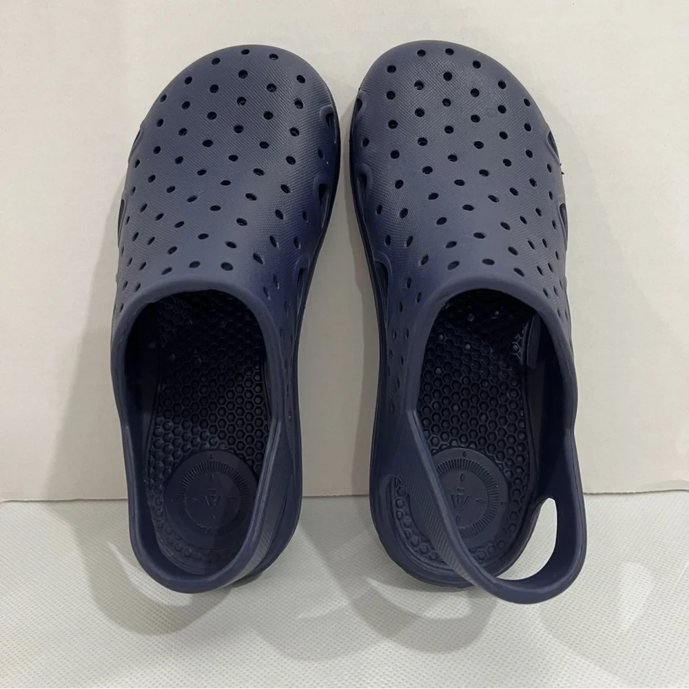 Totes Kids Solobounce Perforated Sandals Navy Blue Slip-On Clogs Kids Size 9-10